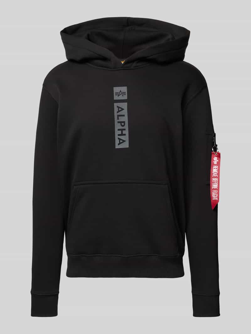 alpha industries Hoodie met rits- en kangoeroezak