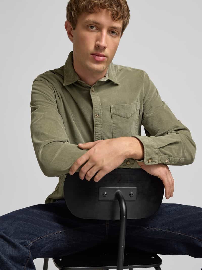 Pepe Jeans Regular fit vrijetijdsoverhemd van katoenmix model 'CLAYTON'