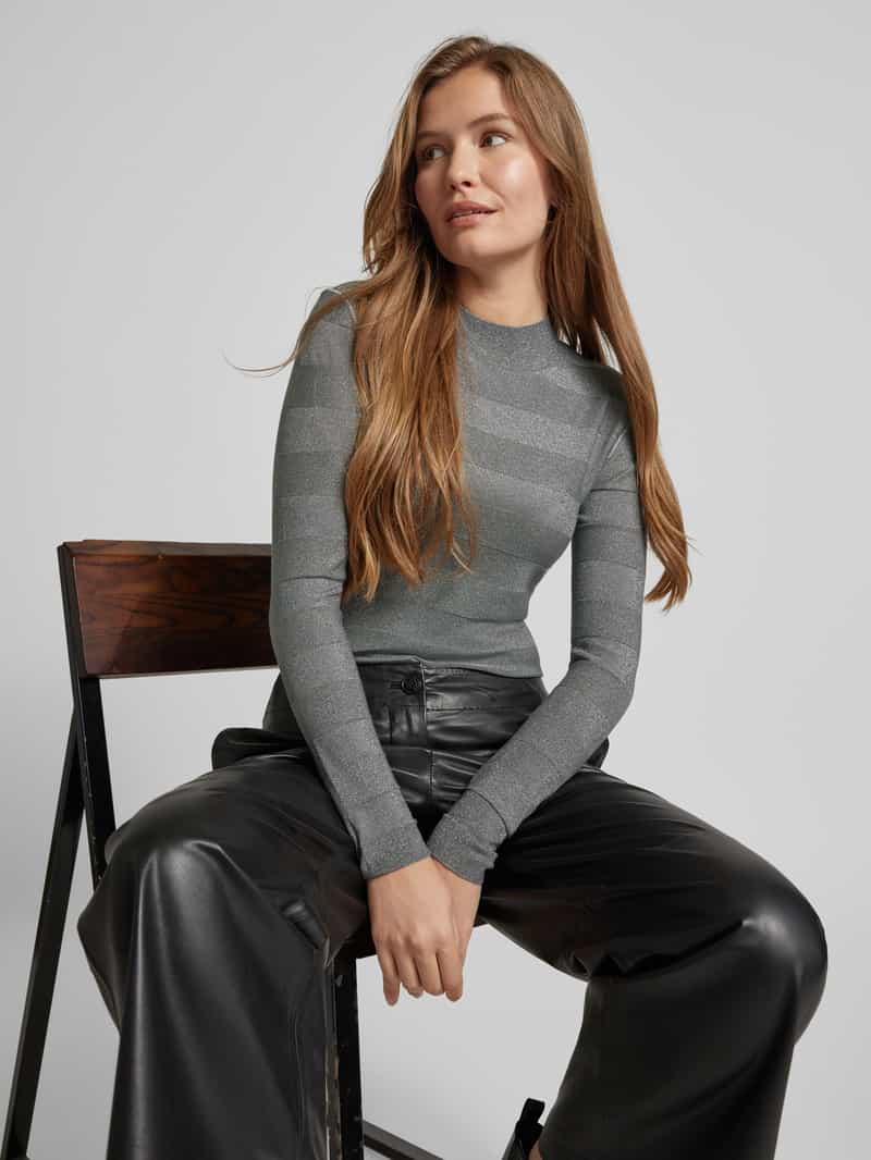 Emporio Armani Gebreide pullover met effectgaren