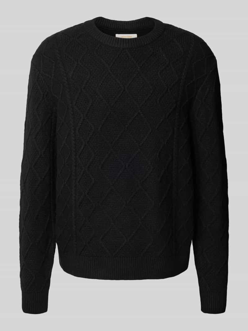 jack & jones Gebreide pullover met ronde hals model 'CAMBRIDGE'