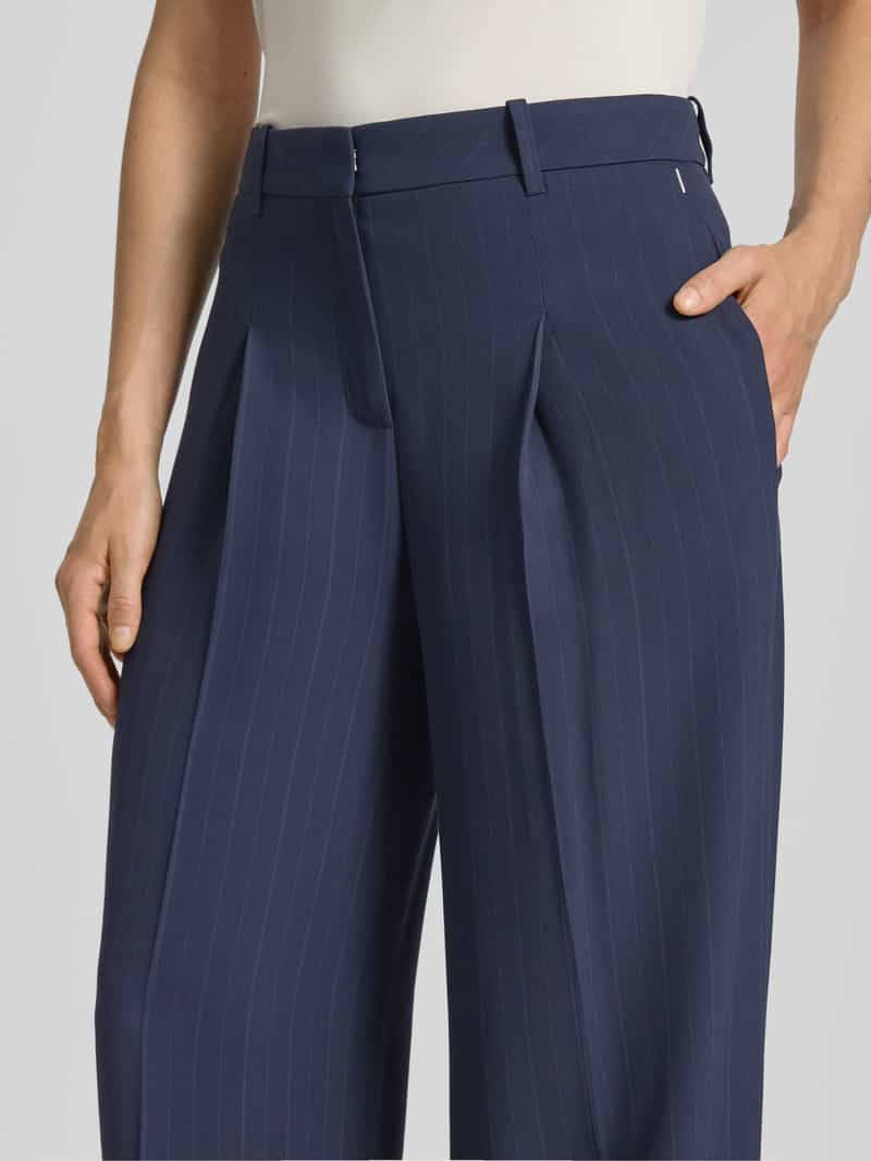 Boss Regular fit pantalon van pure viscose