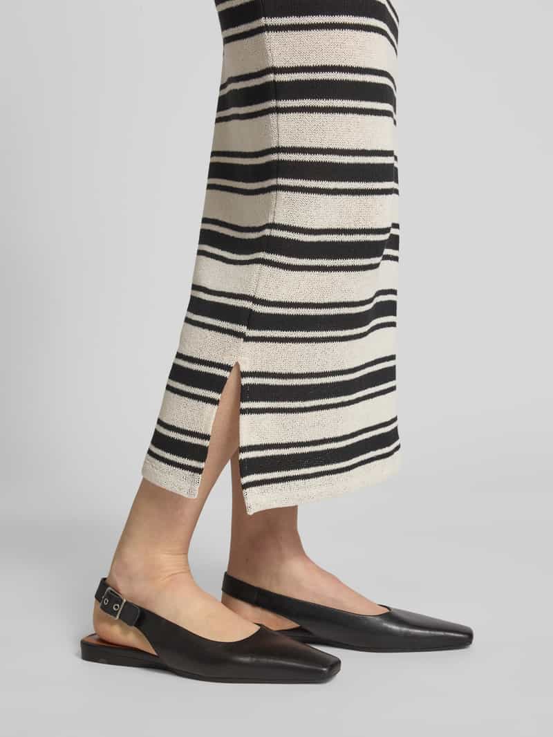 Christian Berg Woman Gebreide rok met loopsplit en elastische band