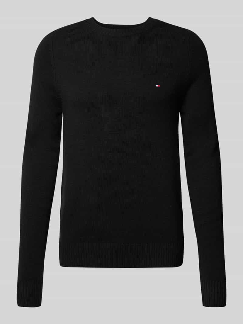 Tommy Hilfiger Regular fit gebreide pullover van het fijnste wol