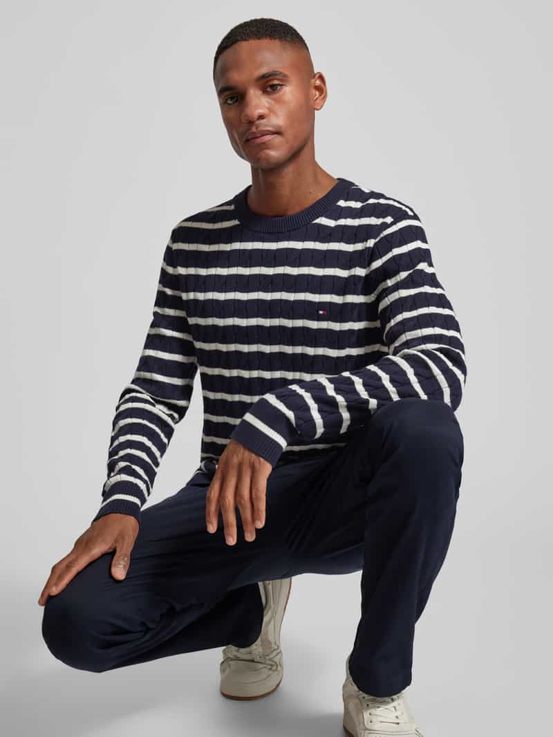 Tommy Hilfiger Gebreide pullover met ribboorden
