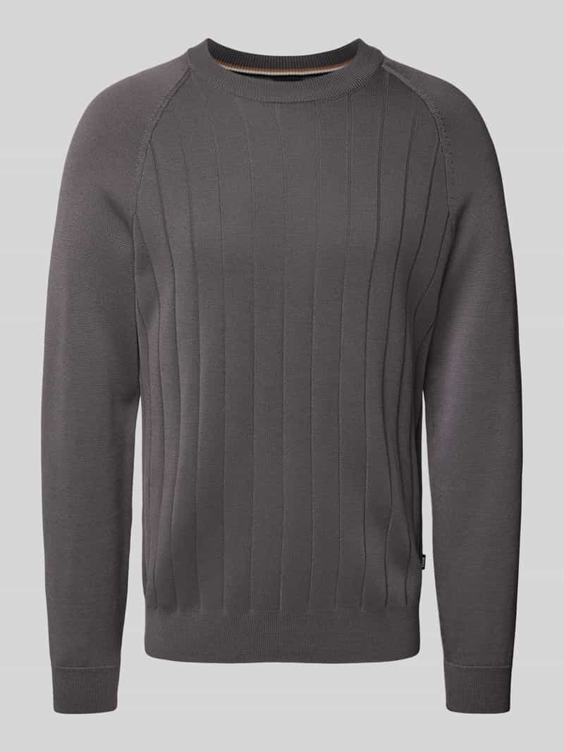Boss Gebreide pullover van scheerwolmix model 'Belugo'