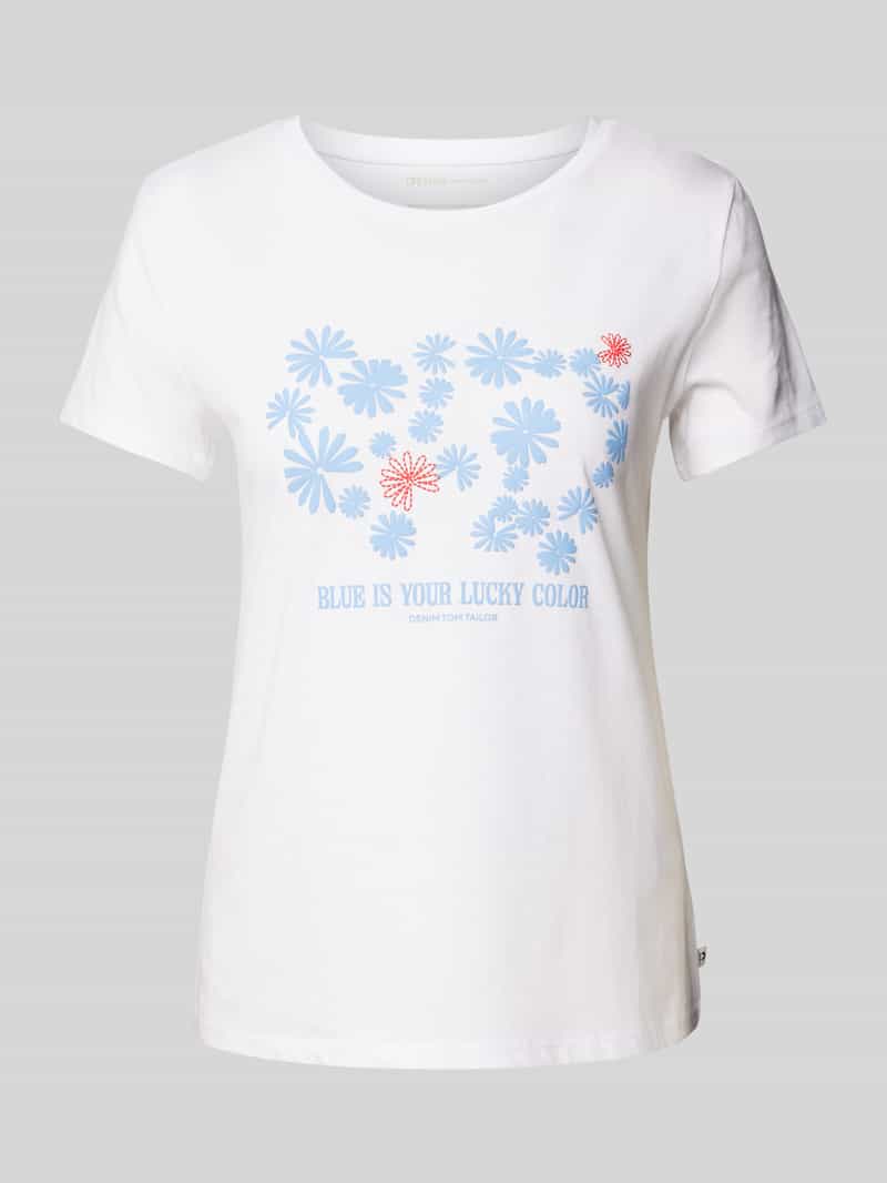 Tom Tailor Denim Regular fit T-shirt van puur katoen