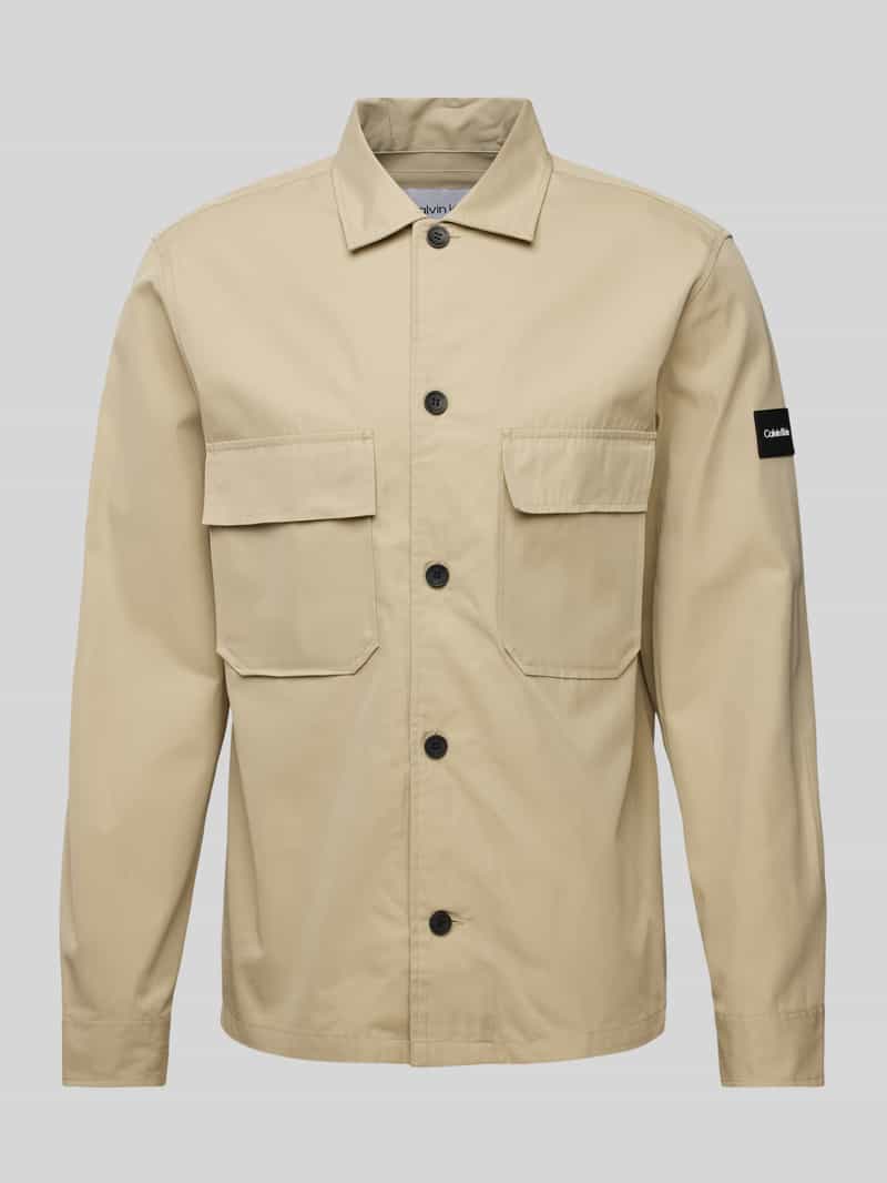 CK Calvin Klein Overhemdjack met labelbadge