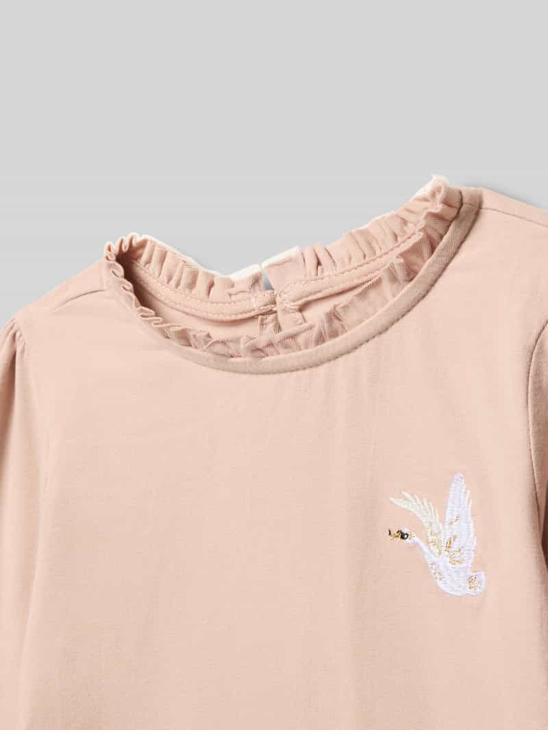 BLUE SEVEN Regular-fit shirt met lange mouwen met logoprint