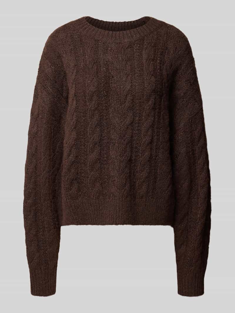 REVIEW oversized fit gebreide pullover met kabelpatroon