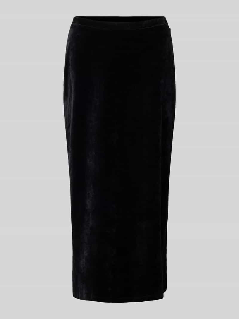 Midirok met labeldetail, model 'EMOLGAA'