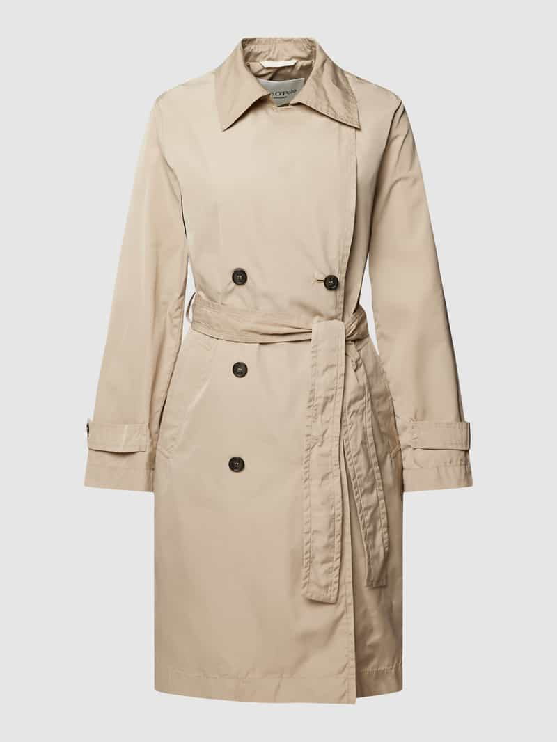 Marc O'Polo Trenchcoat met platte kraag