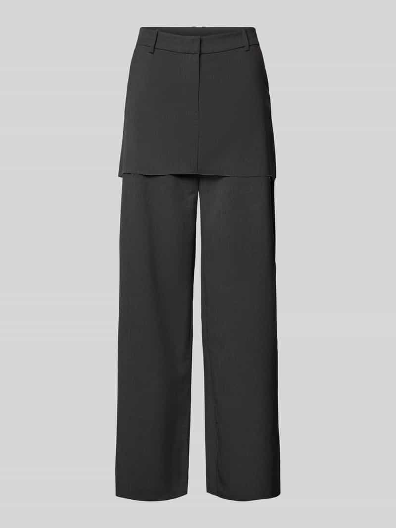 Weekday Flared stoffen broek met steekzakken