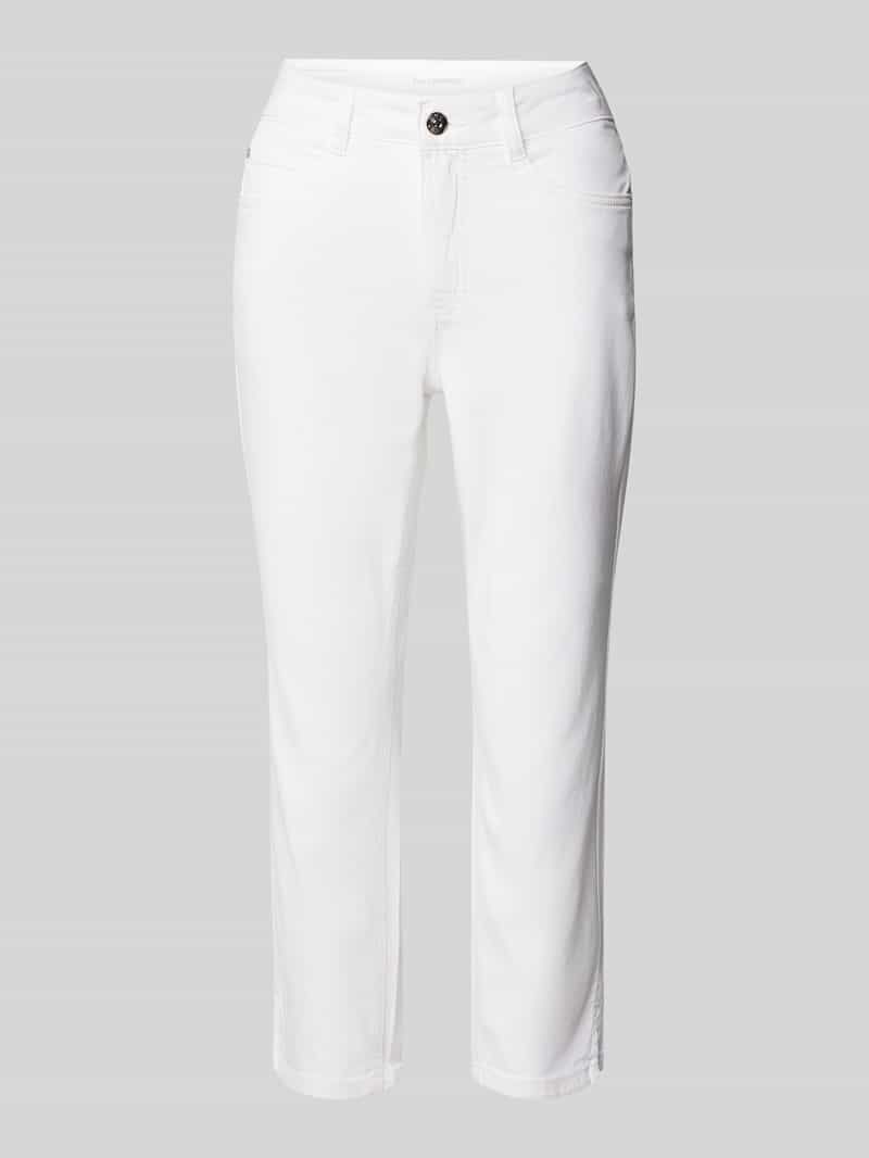 Oui Slim fit broek met verkort model