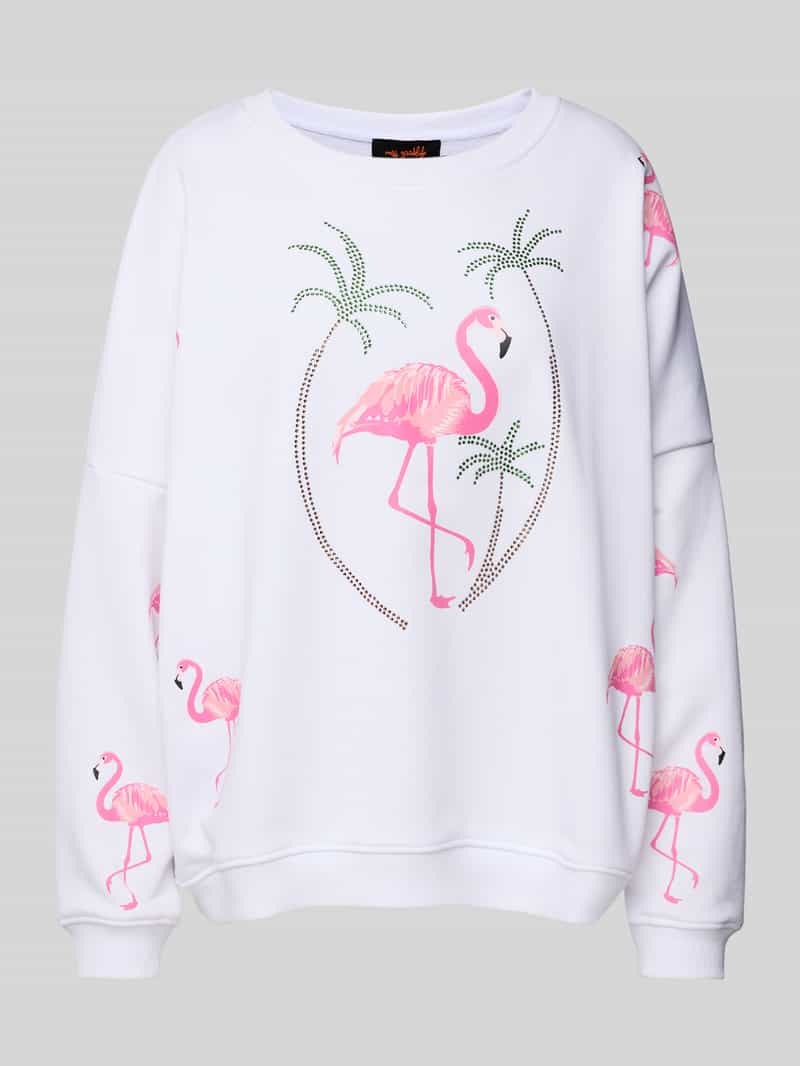 miss goodlife Oversized sweatshirt met ribboorden