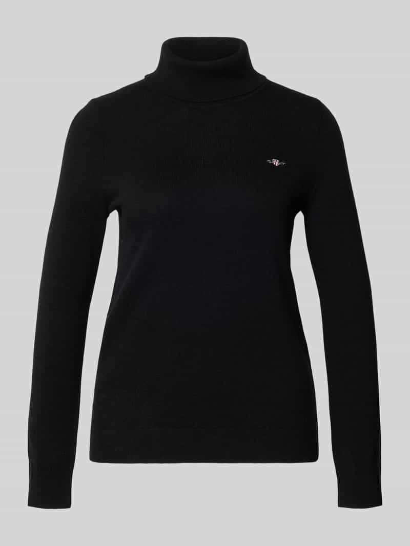 Gant Regular fit coltrui van wolmix model 'Extrafine'