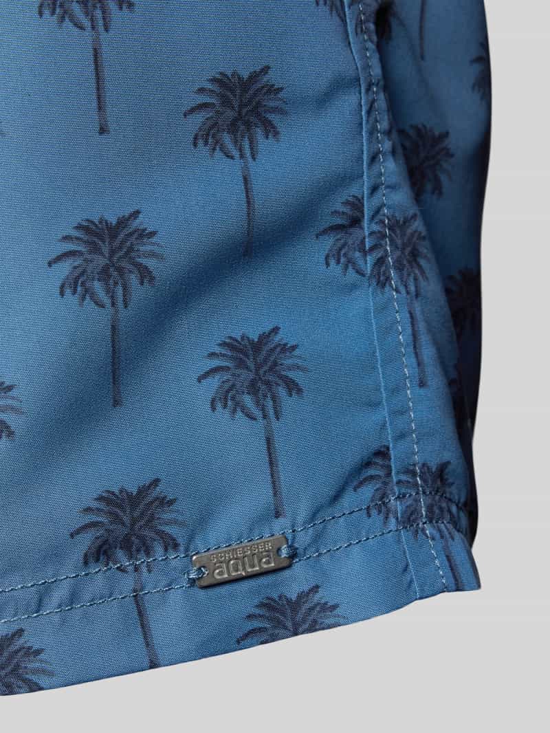 Schiesser Relaxed fit zwembroek met labelapplicatie