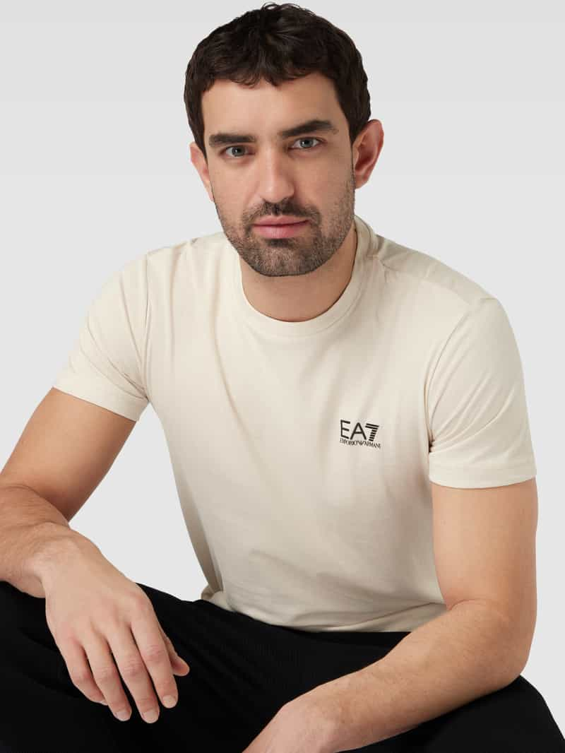 EA7 Emporio Armani T-shirt met labelprint