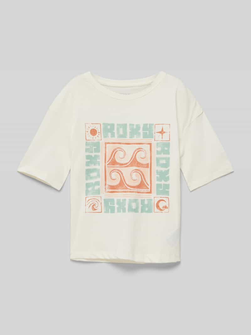 Roxy T-shirt met ronde hals, model 'SUN FOR ALL SEASONS'