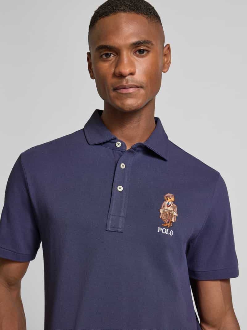 Polo Ralph Lauren Custom slim fit poloshirt met stitching