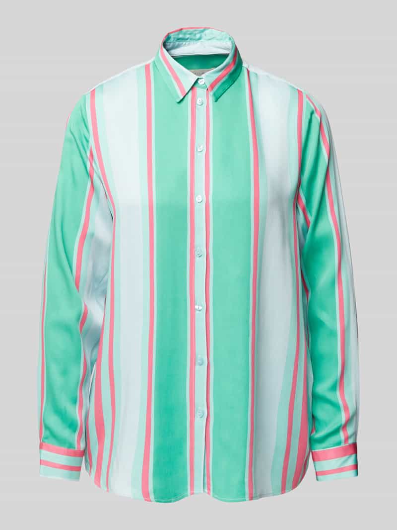 milano italy Regular fit overhemdblouse met doorknoopsluiting