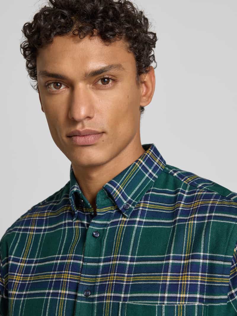 Christian Berg Men Regular fit vrijetijdsoverhemd met button-downkraag