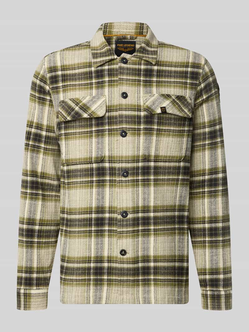 Regular fit vrijetijdsoverhemd met labeldetail