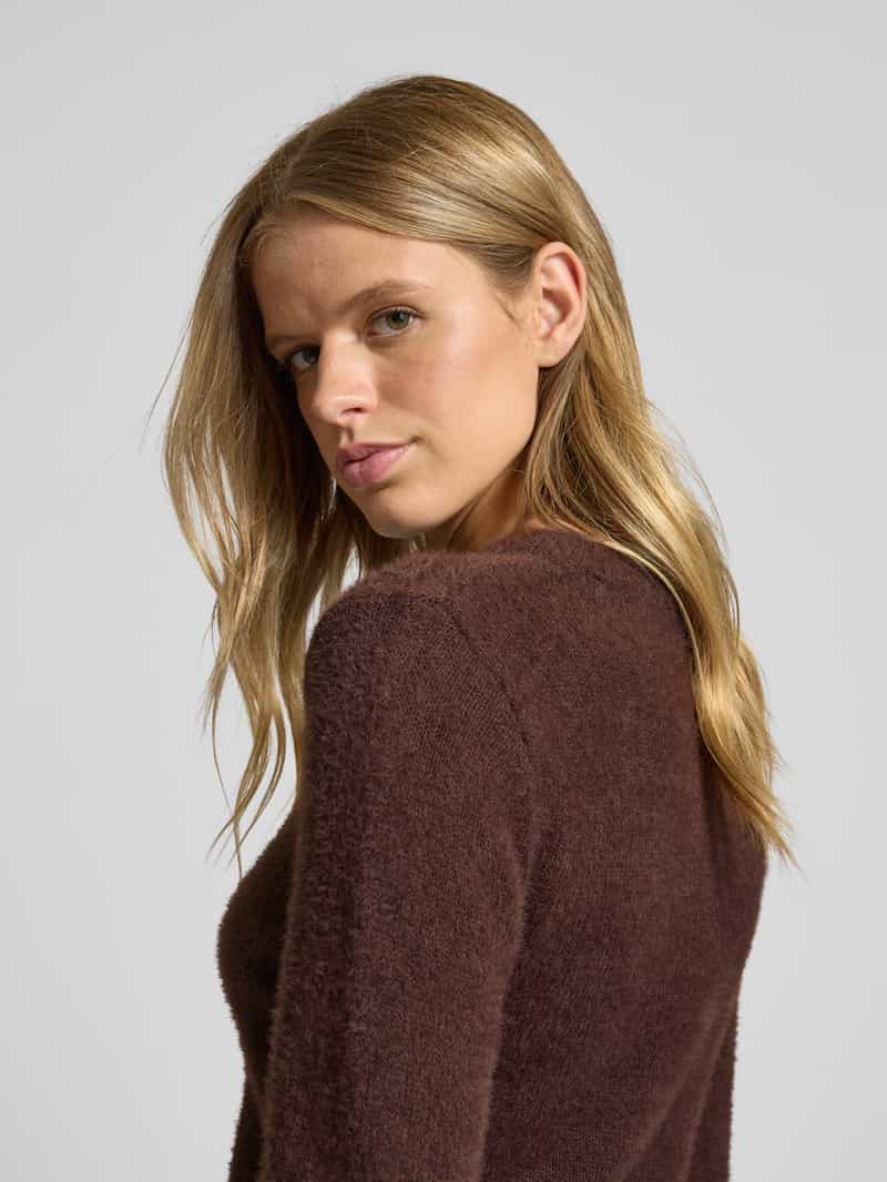 Only Regular fit gebreide pullover met ronde hals model 'PETRA'
