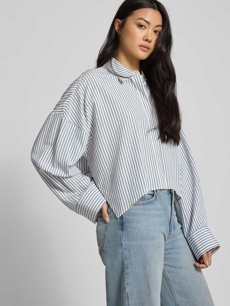 drykorn Relaxed fit blouse met blinde knoopsluiting model 'OSHIA'