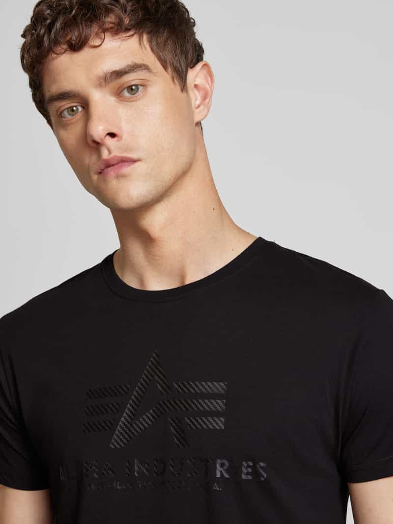 alpha industries T-shirt met labelprint