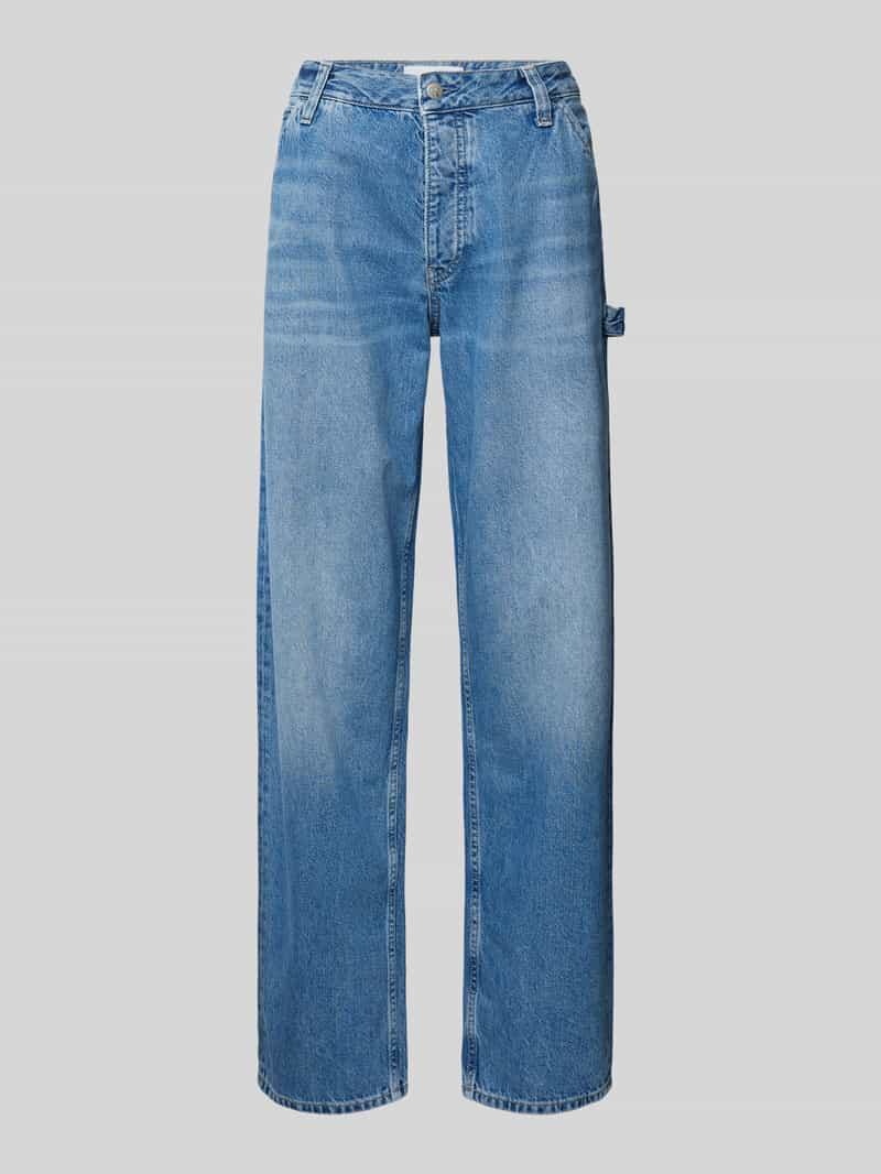 Calvin Klein Jeans Straight leg jeans met hamerlus