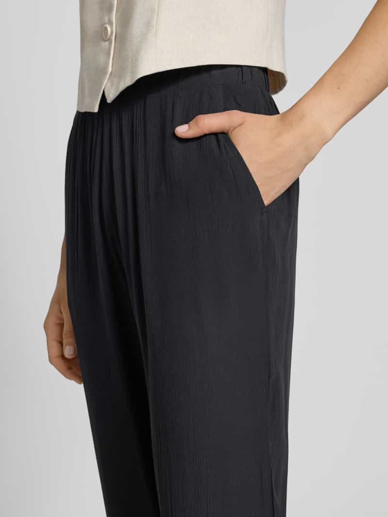 Ichi Straight leg stoffen broek met elastische band model 'MARRAKECH'