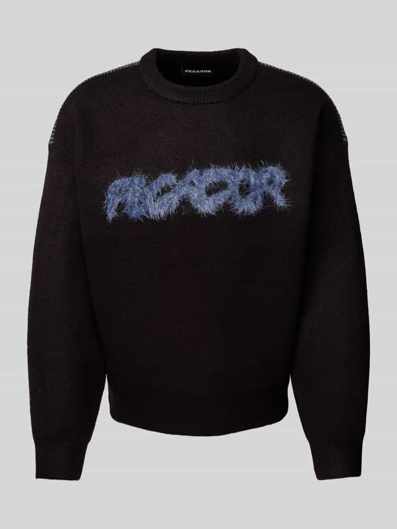 Pegador Oversized gebreide pullover met labeldetail