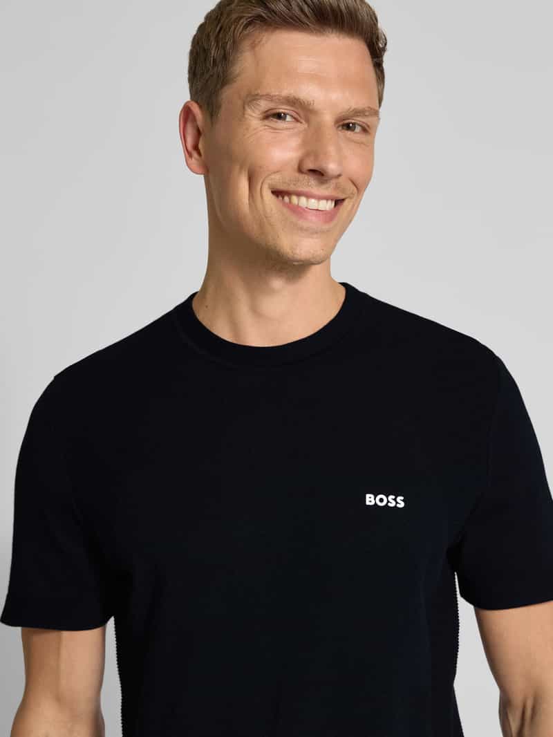 BOSS Green T-shirt met labelprint