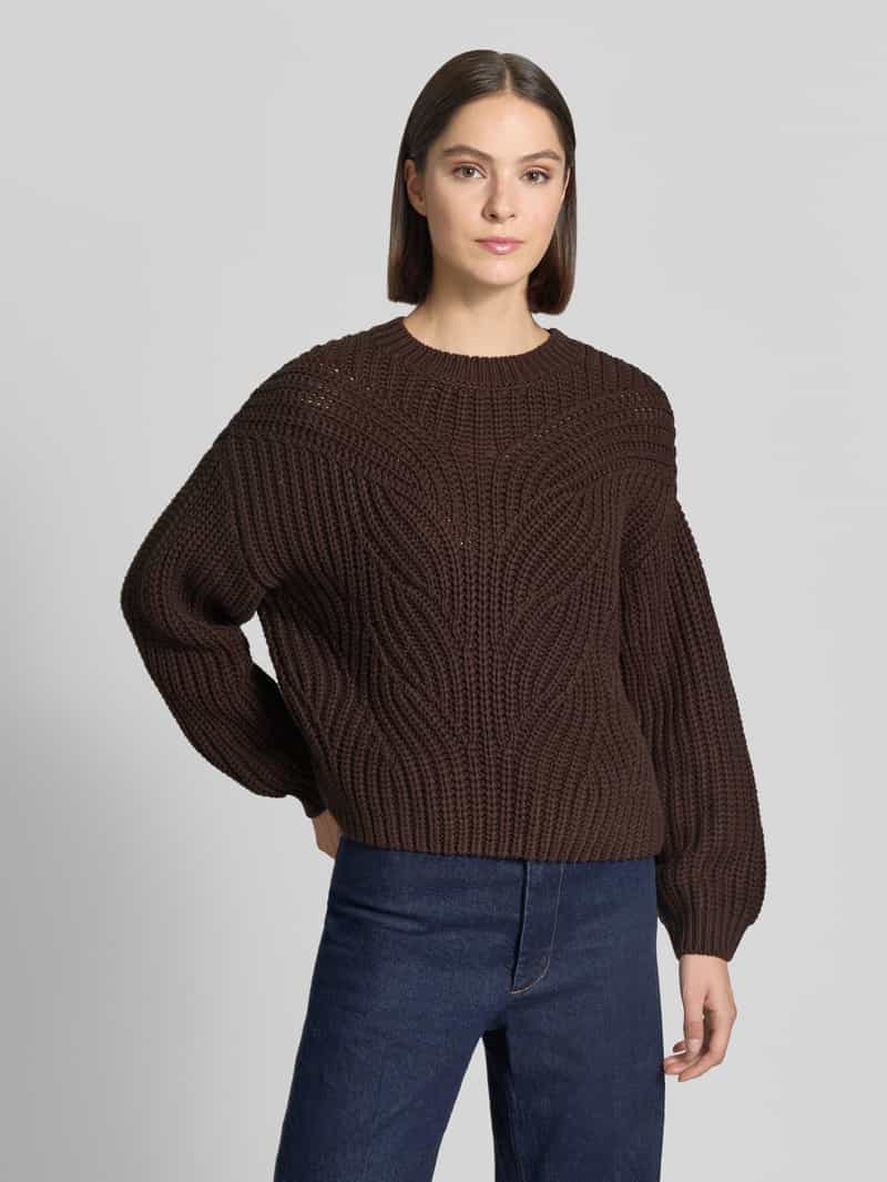Apricot relaxed fit gebreide pullover van katoenmix
