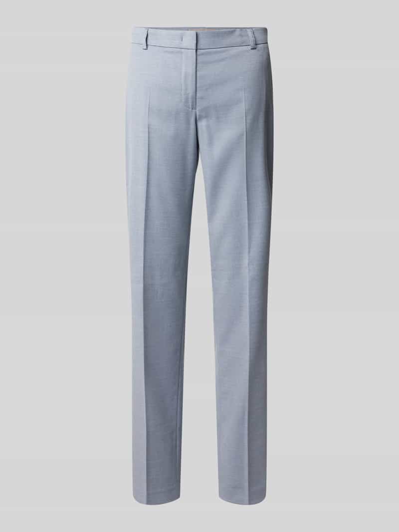 Christian Berg Woman Selection Stoffen slim fit broek met structuurpatroon