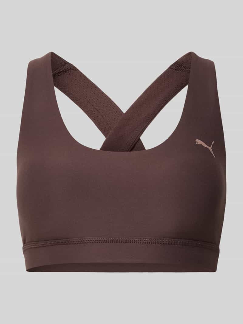 Slim fit sport-bh met logoprint Model 'Cloudspun'