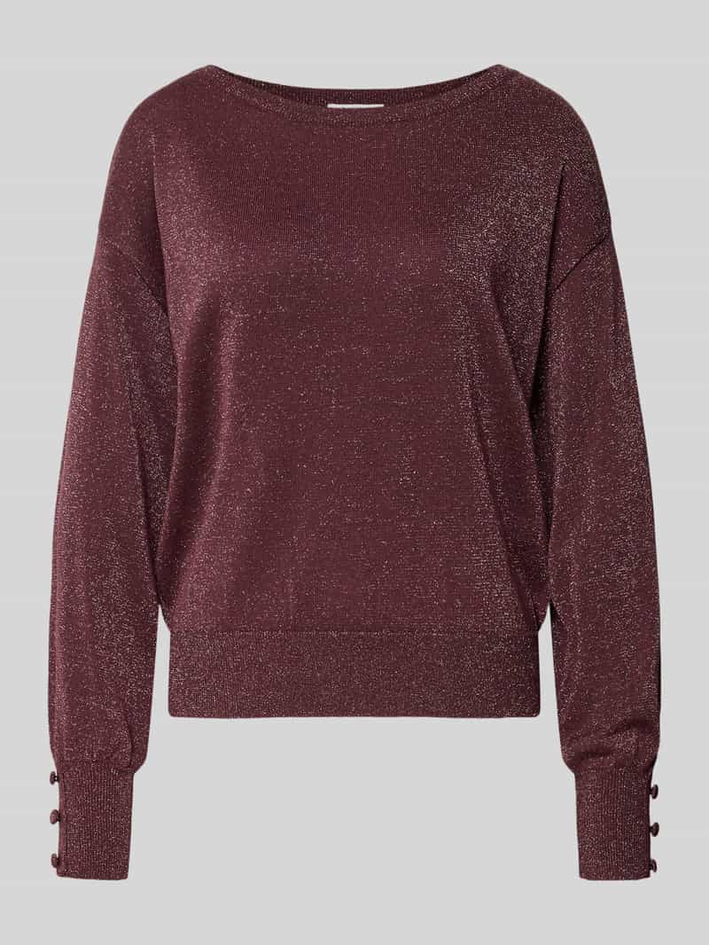 b.Young Gebreide pullover met sierknopen model 'MOBBE'
