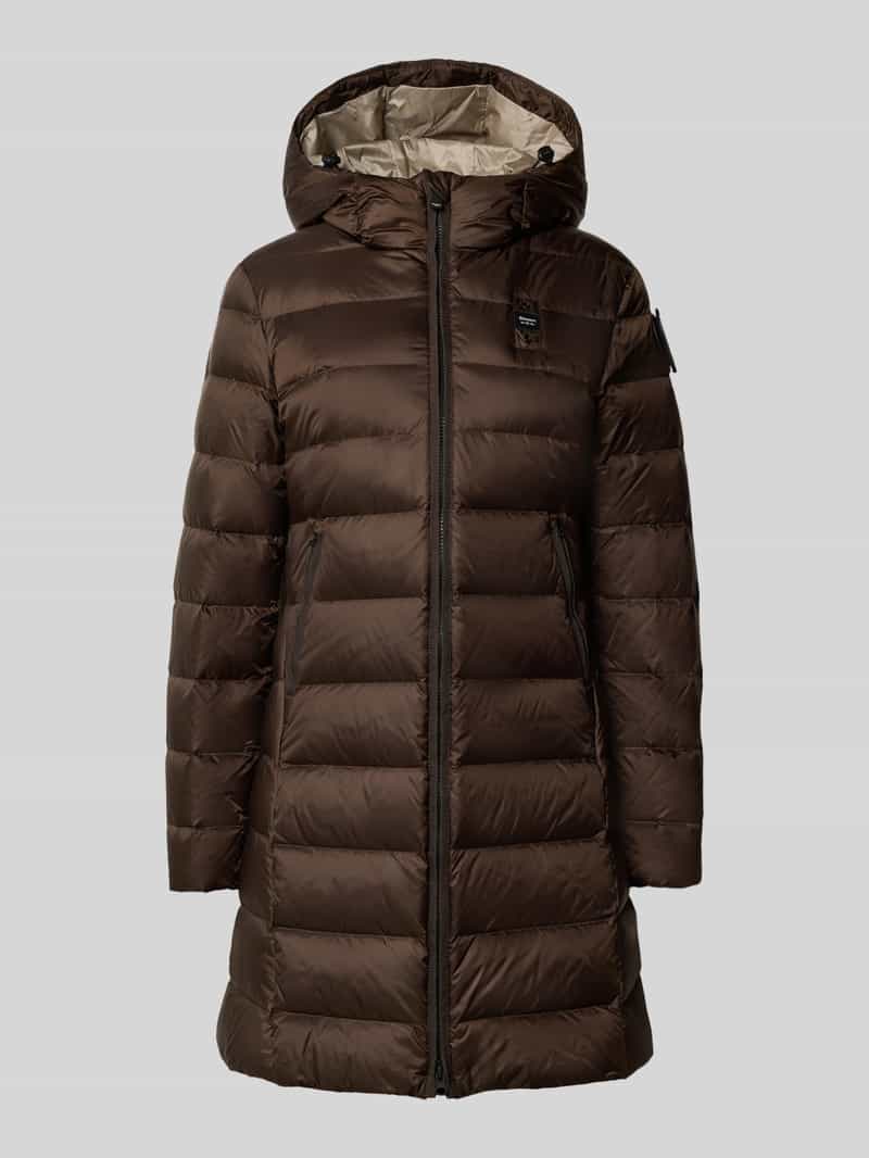 Blauer Usa Lange donsjas met capuchon model 'AGNES'