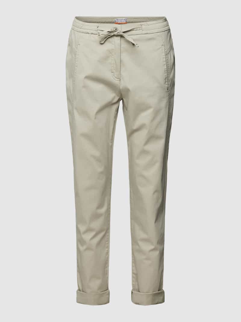 Raphaela By Brax Stoffen broek met tunnelkoord