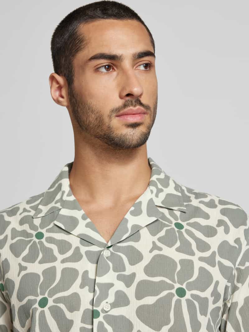 Redefined Rebel Regular fit vrijetijdsoverhemd met reverskraag model 'HOWIE'