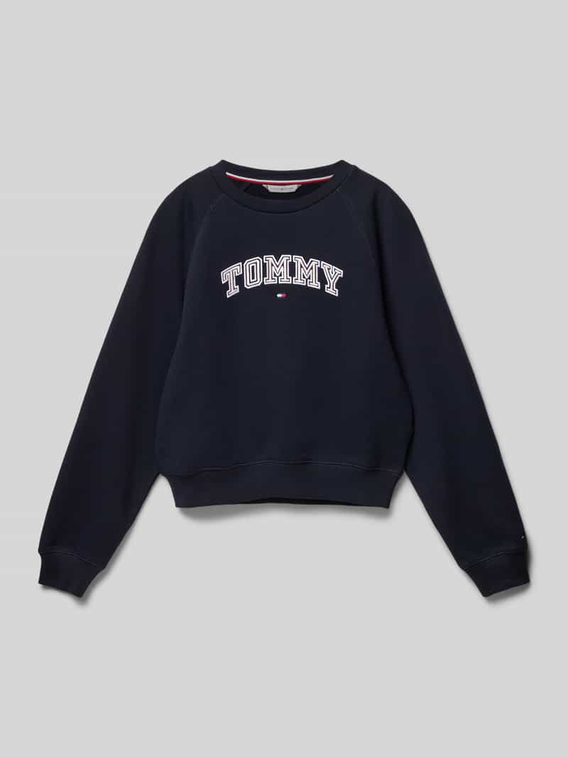 Tommy Hilfiger Teens Sweatshirt met labelstitching, model 'VARSITY'