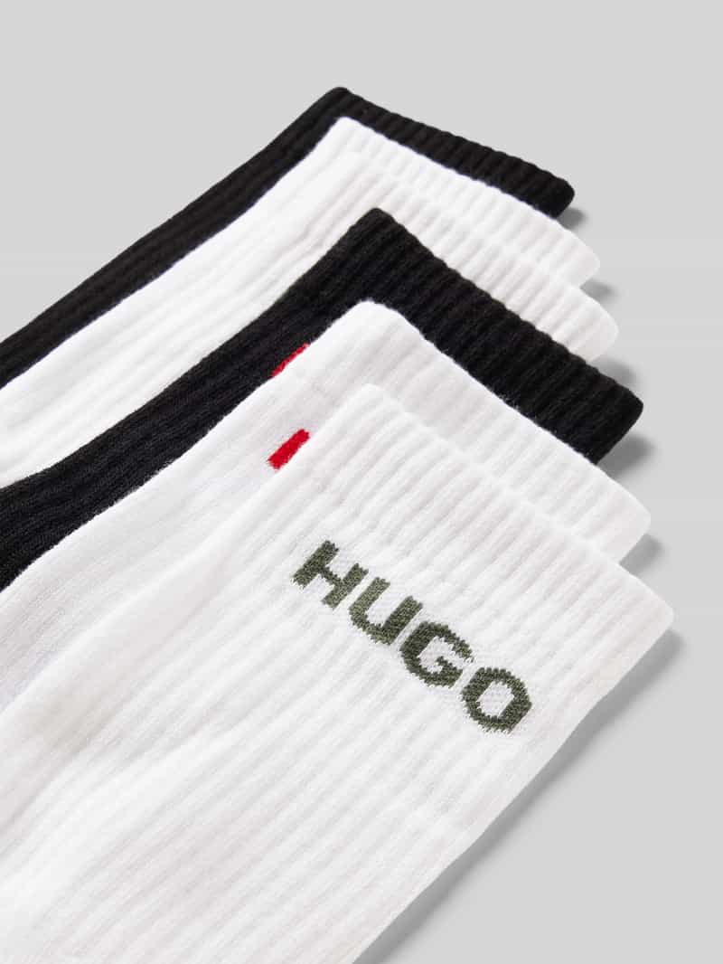 HUGO Sokken met labelprint in een set van 6 paar