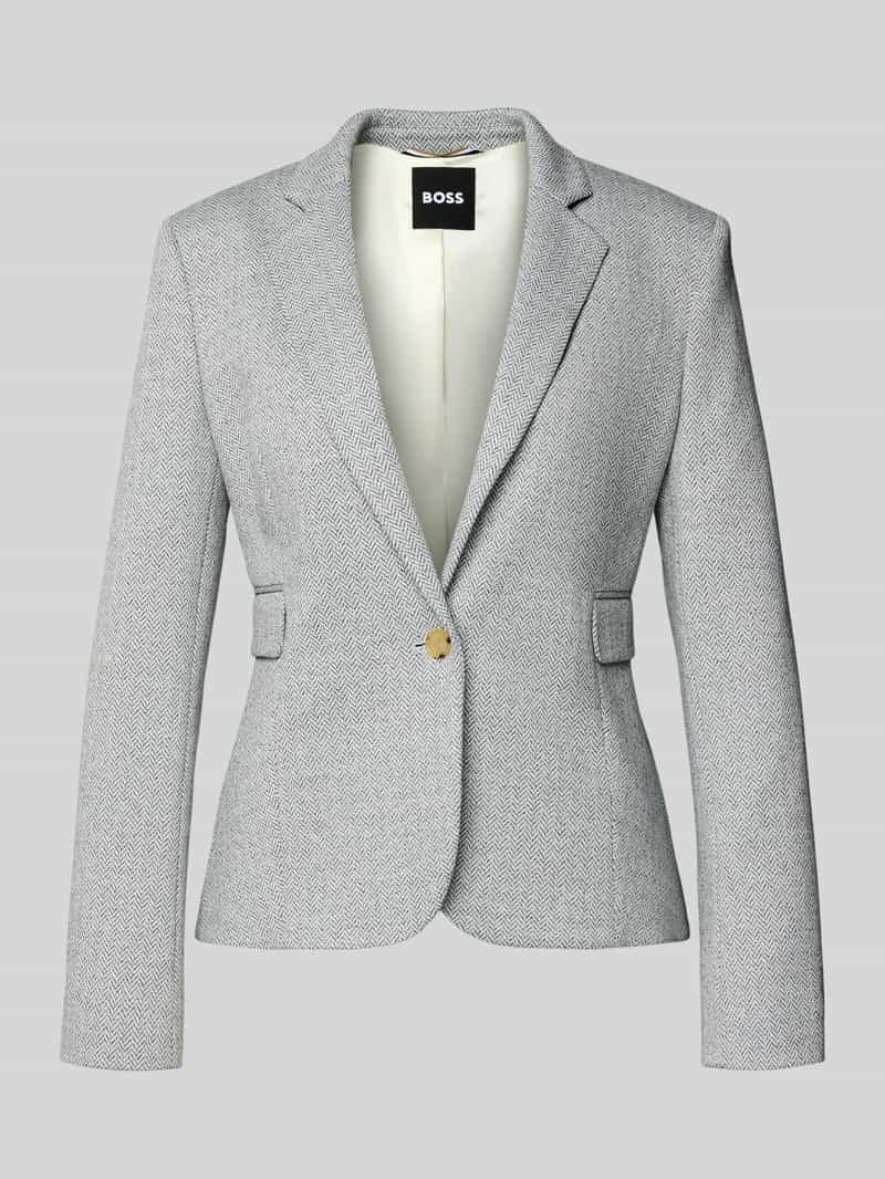 shaped fit blazer met all-over motief Model 'JIA13A'