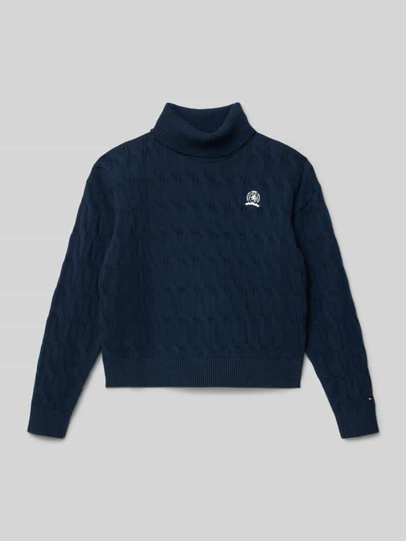 Tommy Hilfiger Teens Regular fit coltrui van katoenmix
