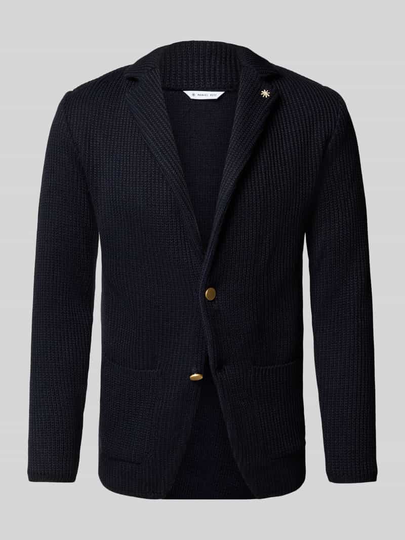 Manuel Ritz Slim fit colbert met structuurmotief