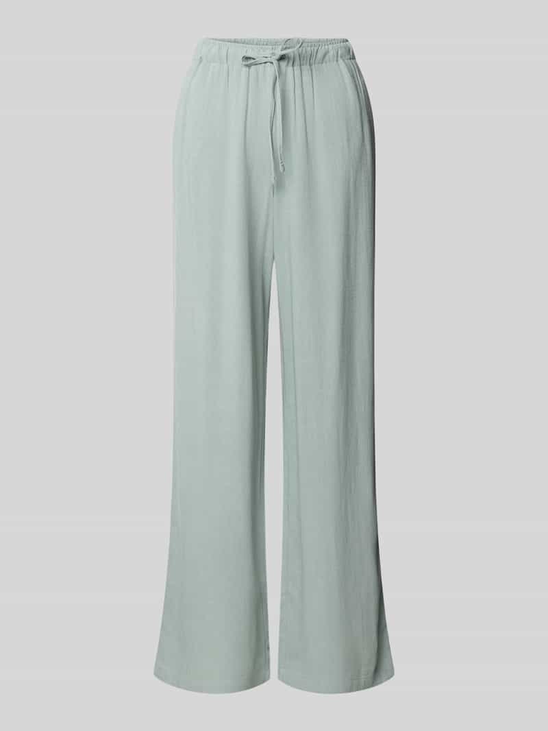 Only Ruime broek van een mix van viscose en linnen model 'SIESTA'
