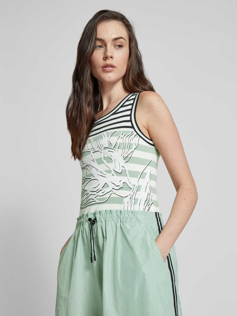 Marc Cain Midi-jurk met all-over motief