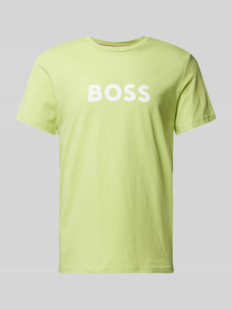 Boss T-shirt met labelprint