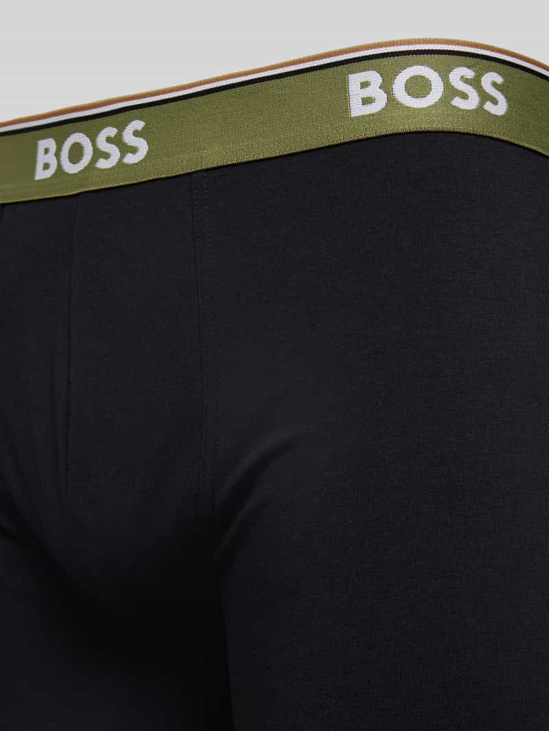 Boss Boxershort met elastische band met label in een set van 3 stuks model 'Power'