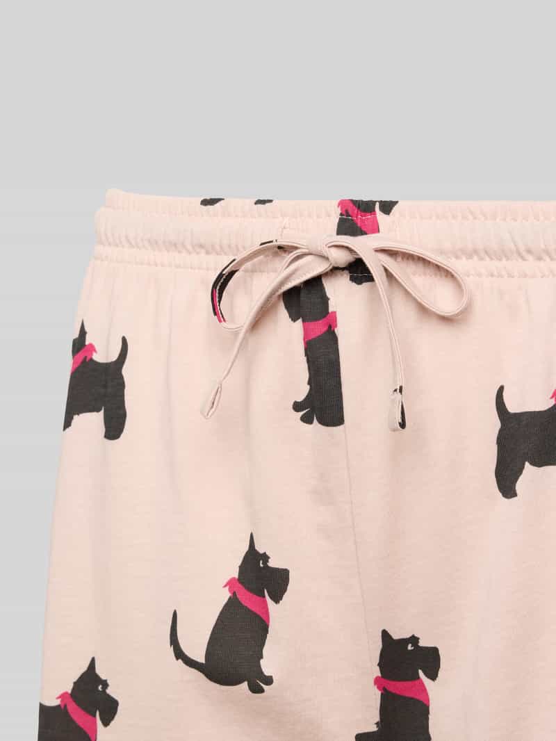 Jake*s Casual Pyjamabroek met elastische band en tunnelkoord